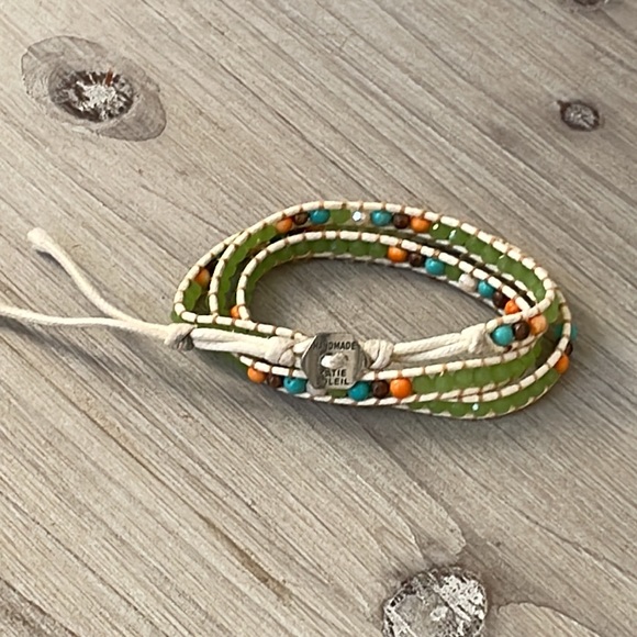 💚 Katie Soleil Handmade Wrap Around Beaded bracelet - Picture 4 of 6